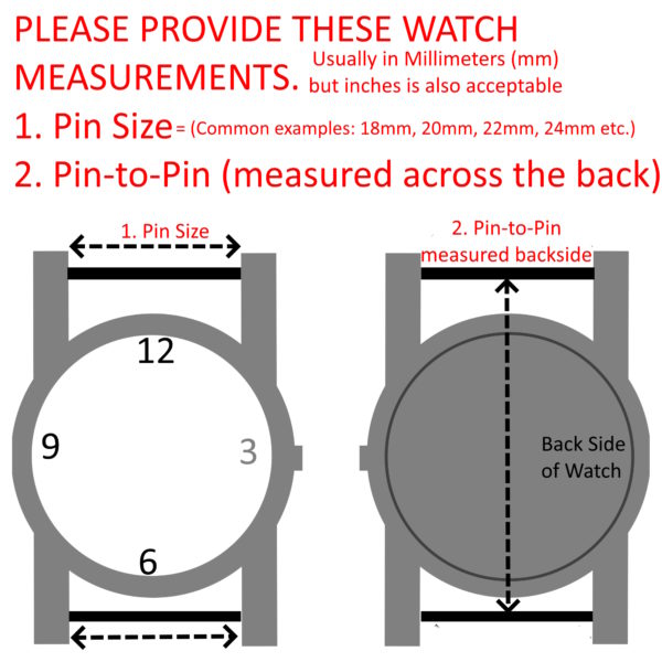 Watch Pin Measurements