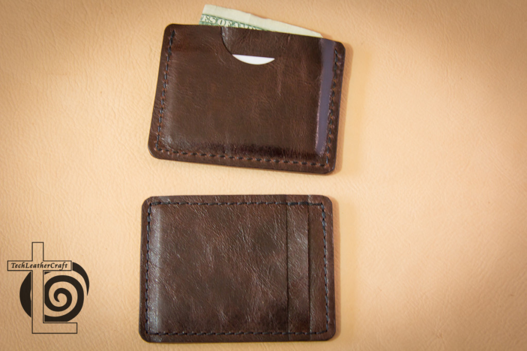 Two Slim Wallets Both Sides