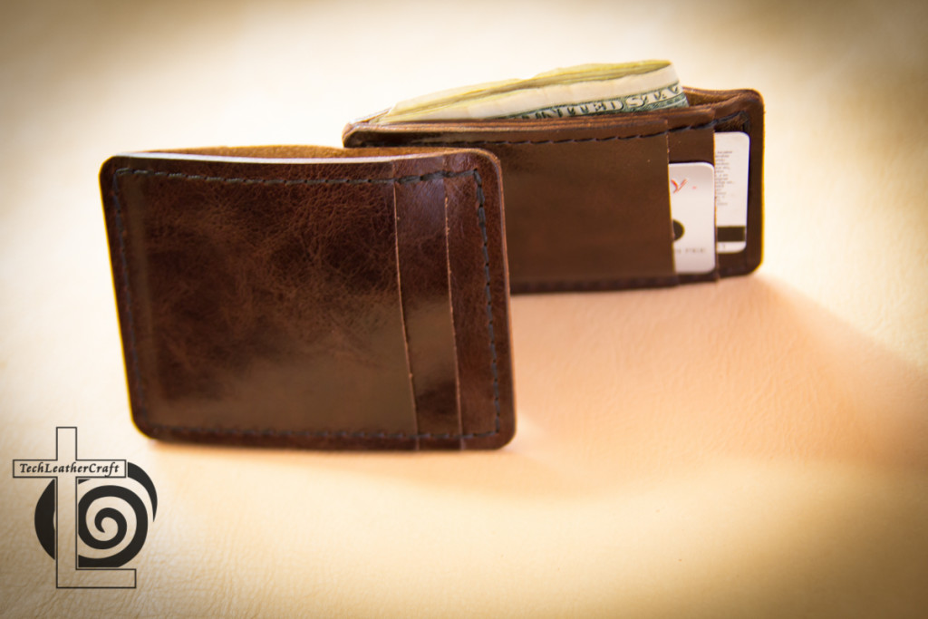 Two Slim Wallets Front Card Slot View