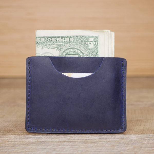 Blue Horween Chromexcel Multi-Slim Wallet
