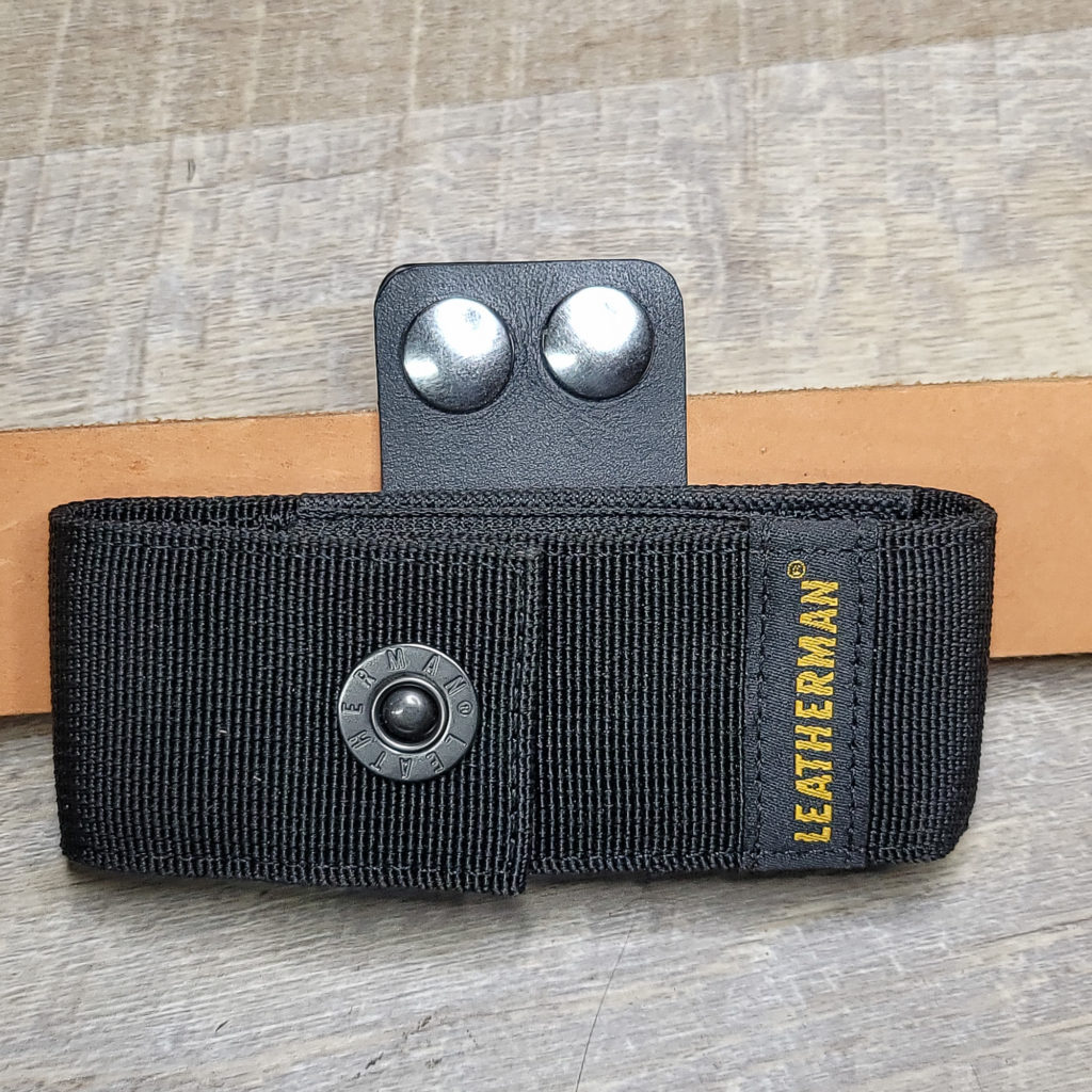 Horizontal Carry Leather Sheath Belt Adapter for Leatherman MultiTool Pouch Case TechLeatherCraft