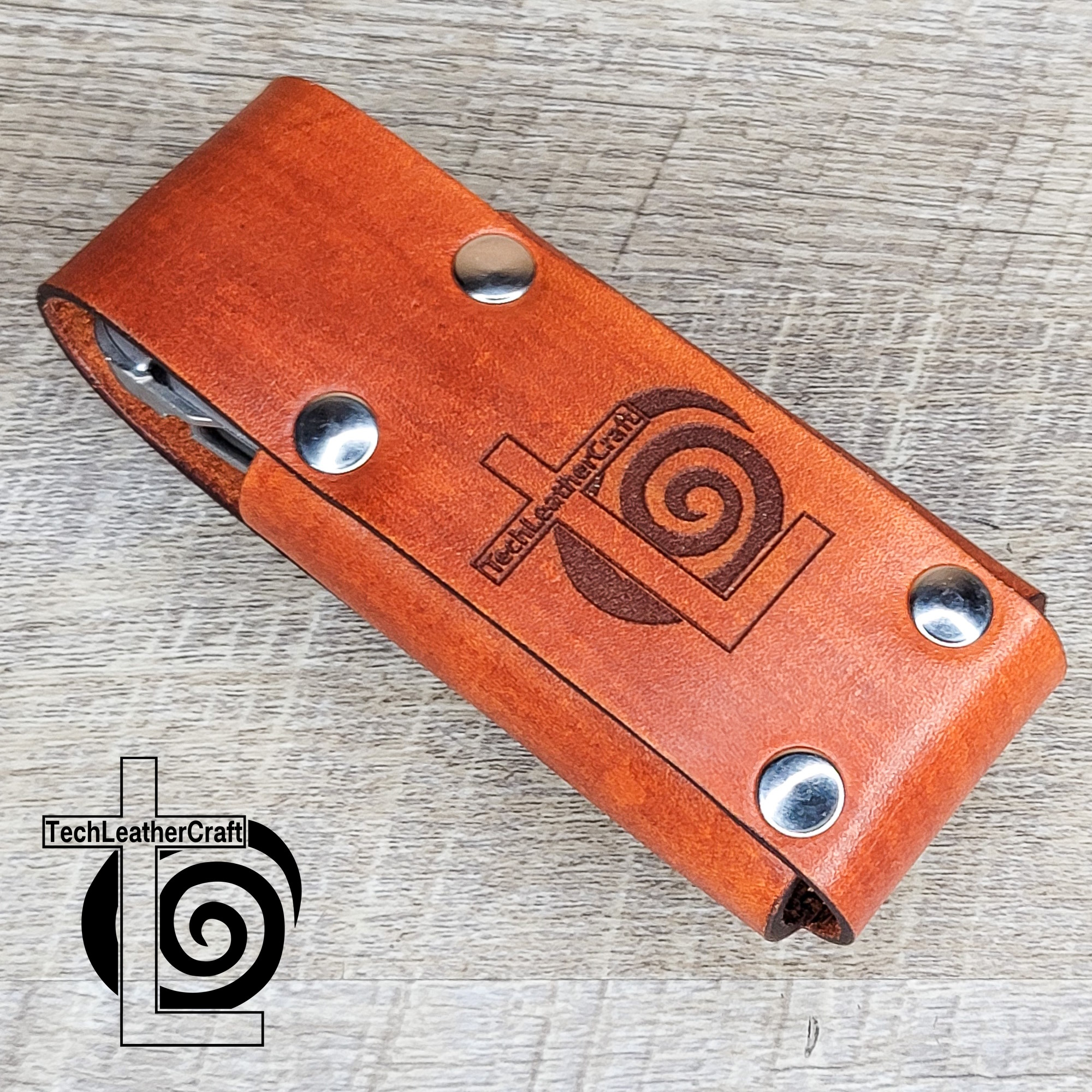 Leather Rivet SHEATH Case Holster For Leatherman | TechLeatherCraft